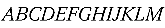 ItemsText RegularItalic Font UPPERCASE