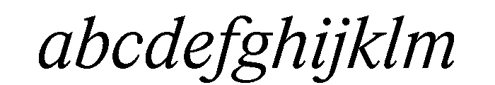 ItemsText RegularItalic FONT