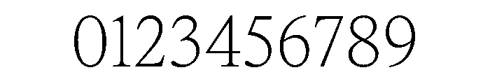 ItemsText Thin Font OTHER CHARS
