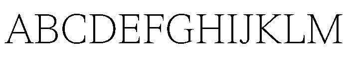 ItemsText Thin Font UPPERCASE
