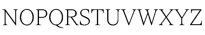 ItemsText Thin Font UPPERCASE