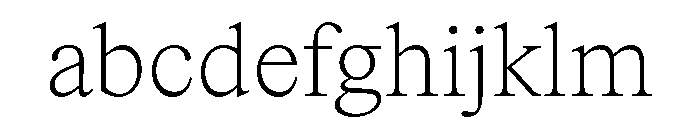 ItemsText Thin FONT