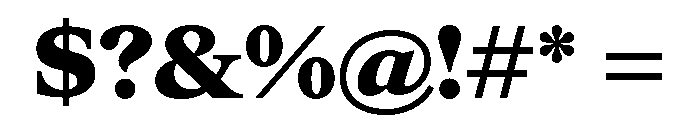 ItemsText WideBlack Font OTHER CHARS