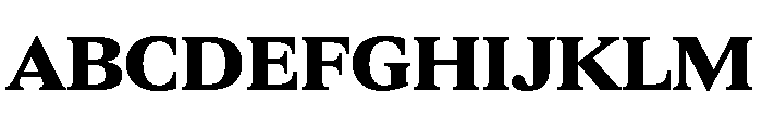 ItemsText WideBlack Font UPPERCASE