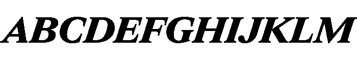 ItemsText WideBlackItalic Font UPPERCASE
