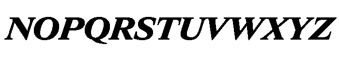 ItemsText WideBlackItalic Font UPPERCASE