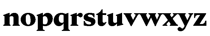 ItemsText WideBlack Font LOWERCASE