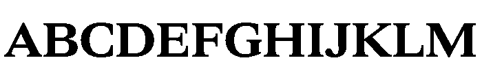 ItemsText WideBold Font UPPERCASE