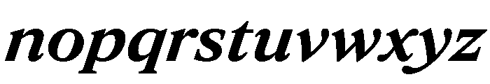 ItemsText WideBoldItalic Font LOWERCASE