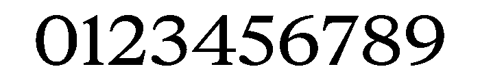 ItemsText WideBook Font OTHER CHARS