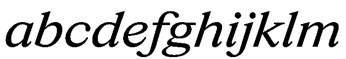 ItemsText WideBookItalic FONT