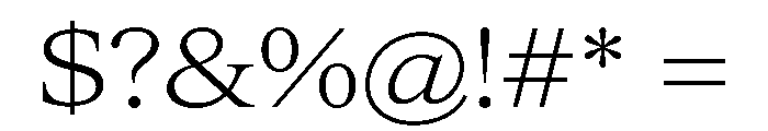ItemsText WideLight Font OTHER CHARS