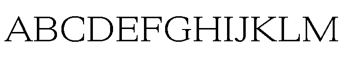 ItemsText WideLight Font UPPERCASE