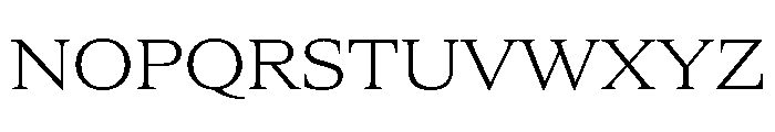 ItemsText WideLight Font UPPERCASE