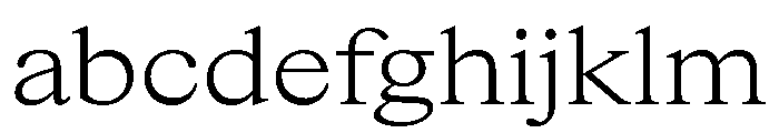 ItemsText WideLight FONT