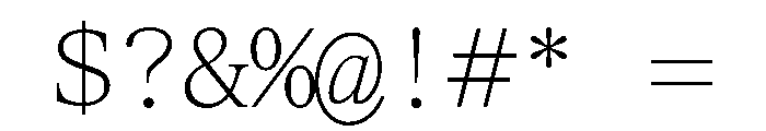 ItemsText WideMonospaced Font OTHER CHARS