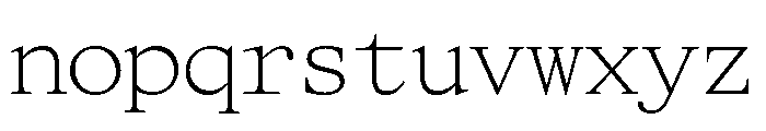 ItemsText WideMonospaced Font LOWERCASE