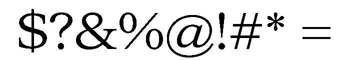 ItemsText WideRegular Font OTHER CHARS