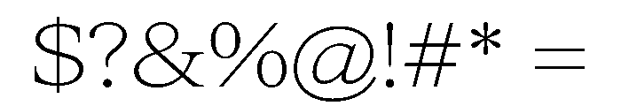 ItemsText WideThin Font OTHER CHARS