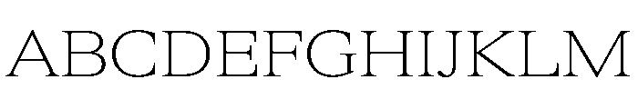 ItemsText WideThin Font UPPERCASE