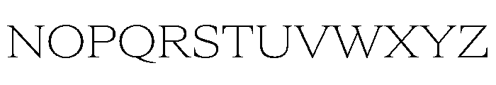 ItemsText WideThin Font UPPERCASE