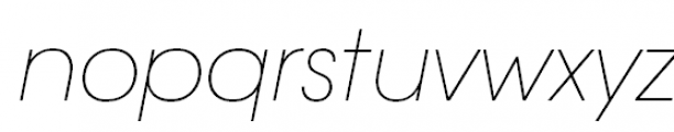 ITC Avant Garde Gothic Extra Light Oblique Font LOWERCASE