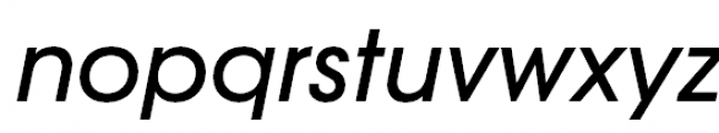 ITC Avant Garde Gothic Medium Oblique Font LOWERCASE
