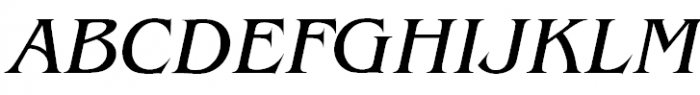 ITC Benguiat Book Italic Font UPPERCASE
