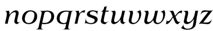 ITC Benguiat Book Italic Font LOWERCASE