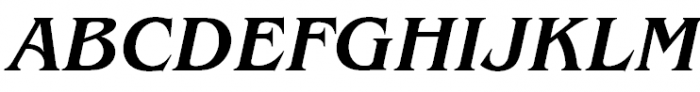 ITC Benguiat Medium Italic Font UPPERCASE