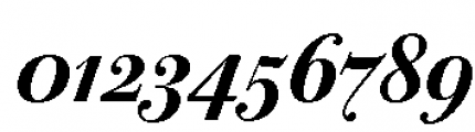 ITC Bodoni 72 Bold Italic OSF Font OTHER CHARS