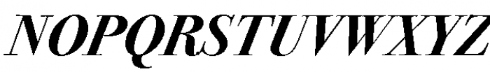 ITC Bodoni 72 Bold Italic OSF Font UPPERCASE