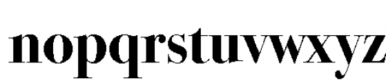 ITC Bodoni 72 Bold Font LOWERCASE