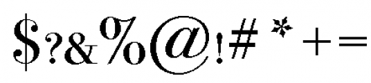 ITC Bodoni 72 Book SC OSF Font OTHER CHARS