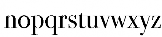 ITC Bodoni 72 Book Font LOWERCASE