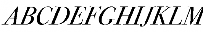 ITC Bodoni 72 Italic OSF Font UPPERCASE