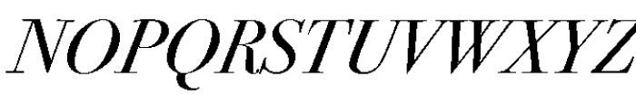 ITC Bodoni 72 Italic OSF Font UPPERCASE