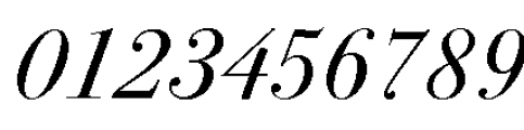 ITC Bodoni 72 Italic Font OTHER CHARS
