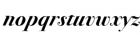 ITC Bodoni 72 Swash Bold Font LOWERCASE