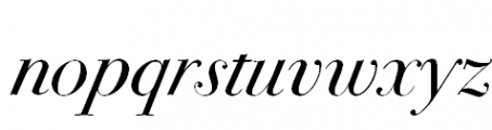 ITC Bodoni 72 Swash Book Font LOWERCASE