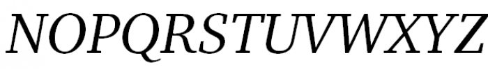 ITC Charter Italic OSF Font UPPERCASE