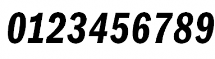 ITC Franklin Gothic Compressed Demi Italic Font OTHER CHARS