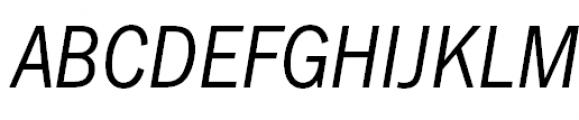 ITC Franklin Gothic Condensed Italic Font UPPERCASE