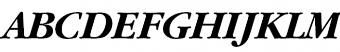 ITC Garamond Bold Italic Font UPPERCASE