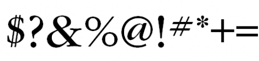 ITC Garamond Book Font OTHER CHARS