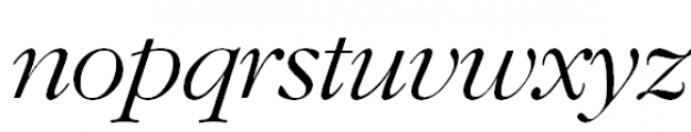 ITC Garamond Light Italic Font LOWERCASE