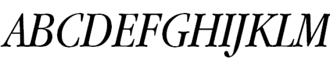 ITC Garamond Narrow Italic Font UPPERCASE
