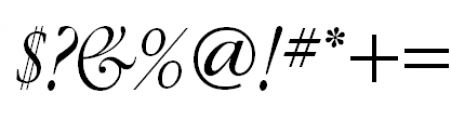 ITC Garamond Narrow Light Italic Font OTHER CHARS