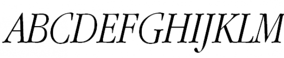 ITC Garamond Narrow Light Italic Font UPPERCASE