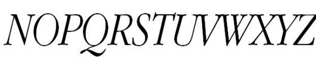 ITC Garamond Narrow Light Italic Font UPPERCASE